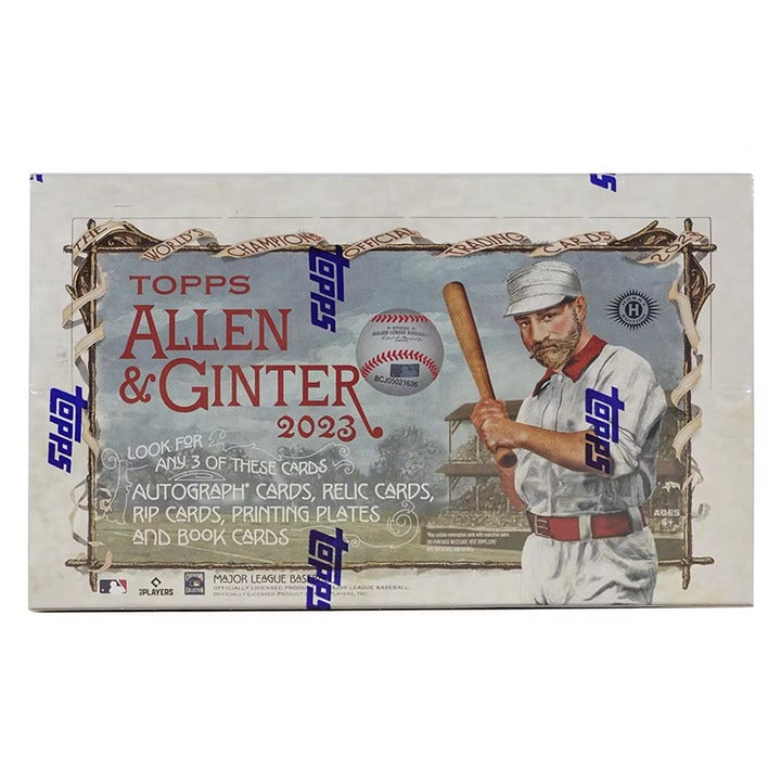 an Allen and Ginter Topps baseball card box