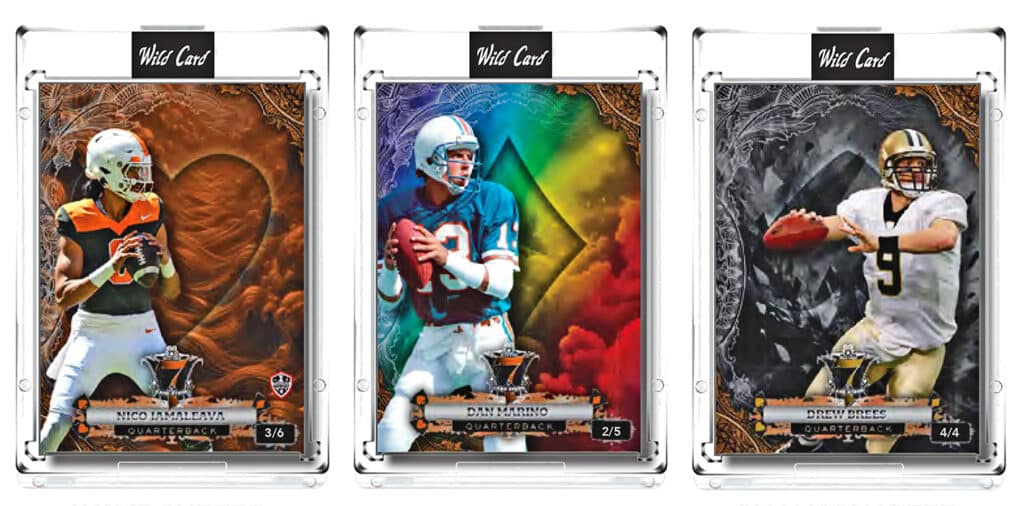 2024 Wild Card 7 Card Studs All Quarterbacks Cards 3