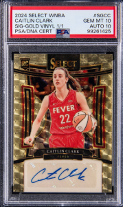 1/1 Caitlin Clark Ghostwrite WNBA Game Face Bounty